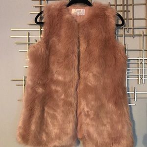 Faux fur vest